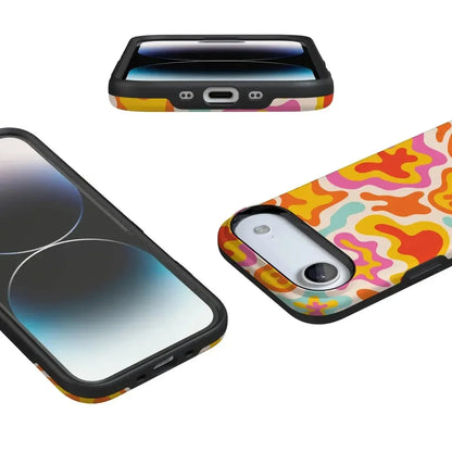 Tropical Color Splash | Abstract Retro Case iPhone Case get.casely
