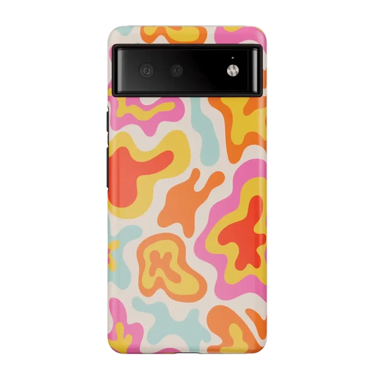 Tropical Color Splash | Abstract Retro Google Pixel Case Google Pixel Case Casetry Essential Google Pixel 6