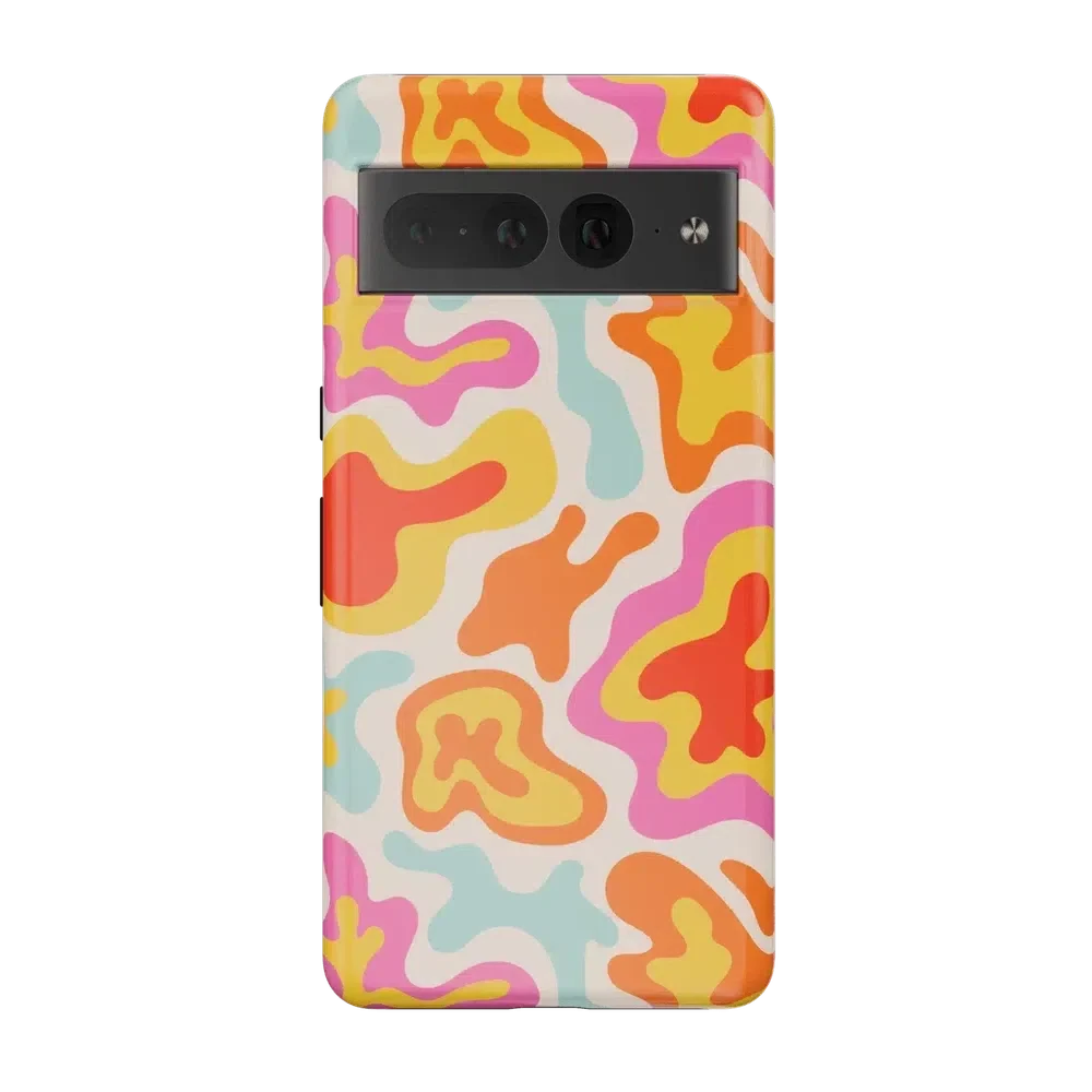 Tropical Color Splash | Abstract Retro Google Pixel Case Google Pixel Case Casetry Essential Google Pixel 7 Pro