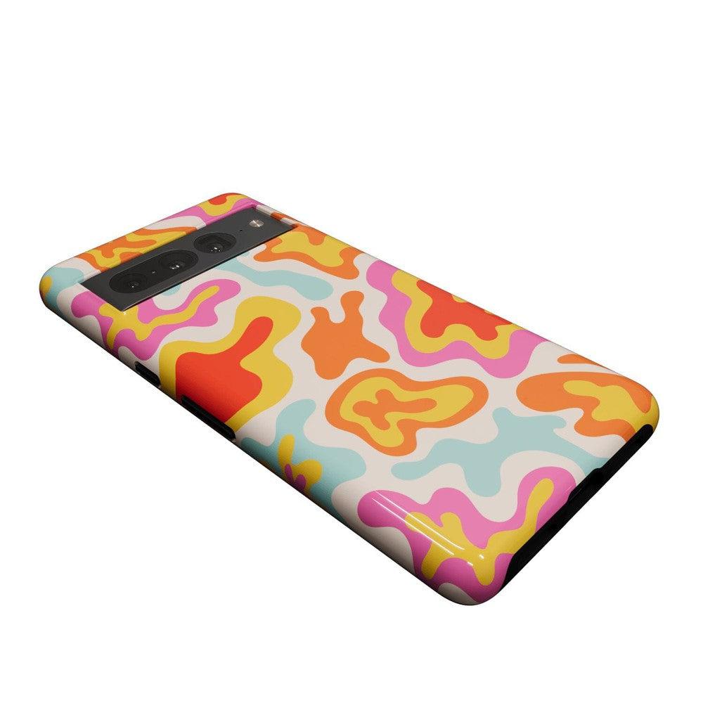 Tropical Color Splash | Abstract Retro Google Pixel Case Google Pixel Case Casetry
