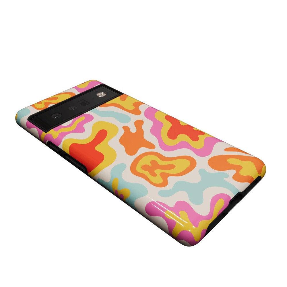 Tropical Color Splash | Abstract Retro Google Pixel Case Google Pixel Case Casetry