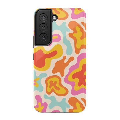 Tropical Color Splash | Abstract Retro Samsung Case