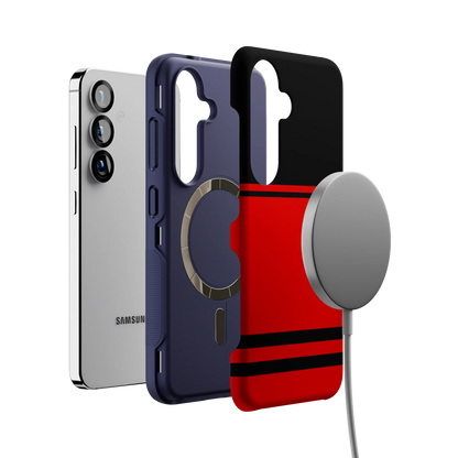 Storm Warning | Black & Red Stripes Case