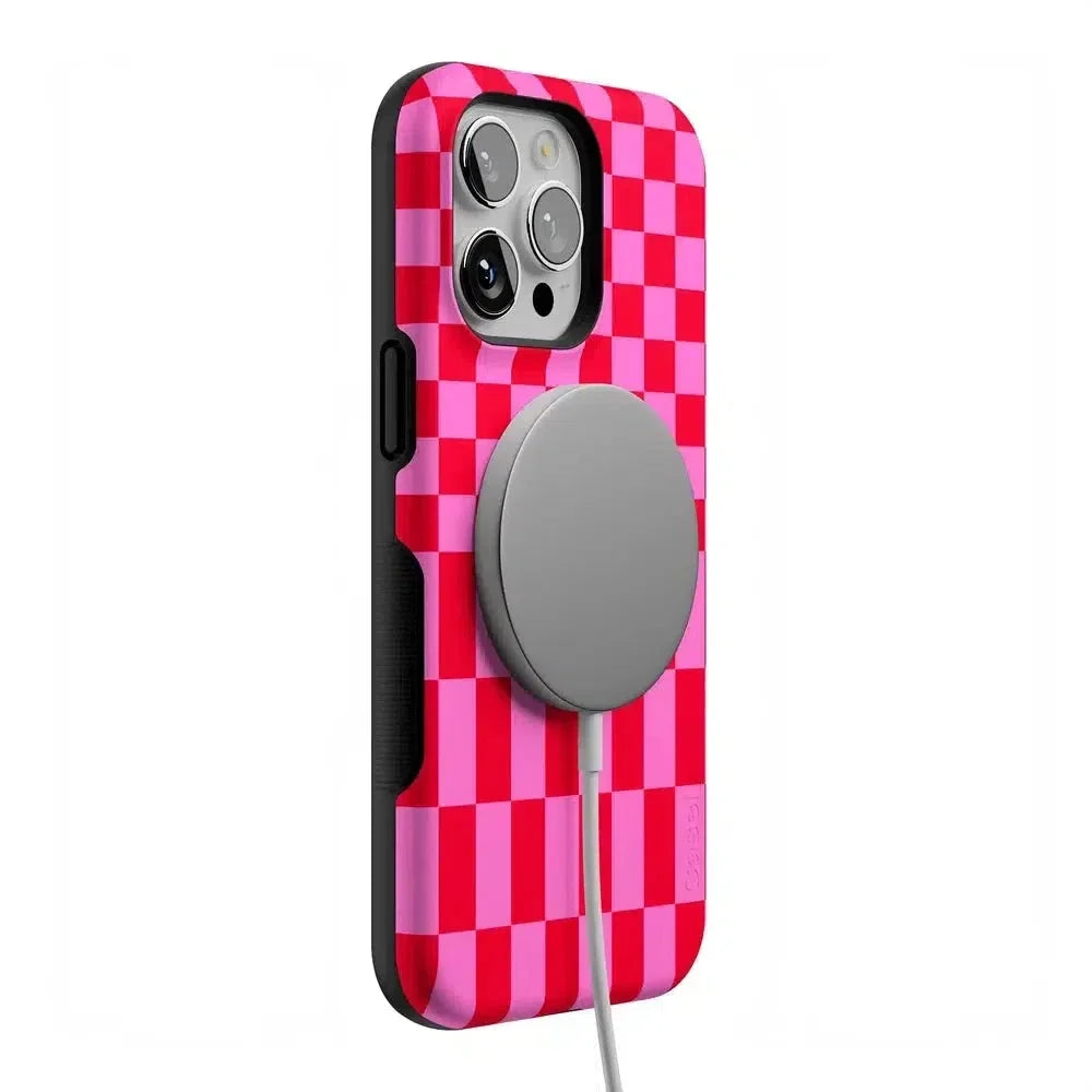 Vibe Check | Pink Checkerboard Case Phone Case Casetry