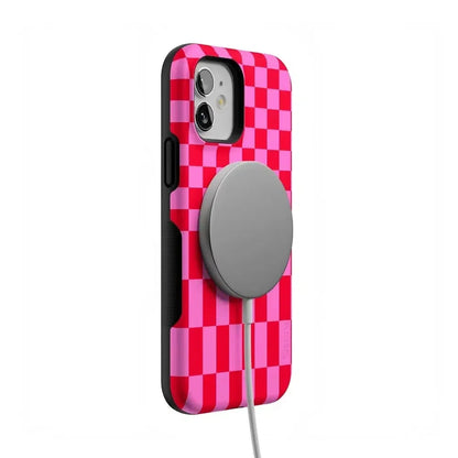 Vibe Check | Pink Checkerboard Case Phone Case Casetry