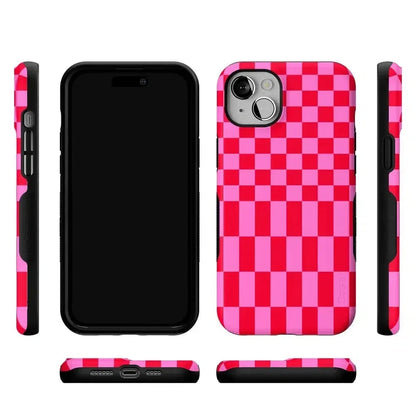 Vibe Check | Pink Checkerboard Case Phone Case Casetry