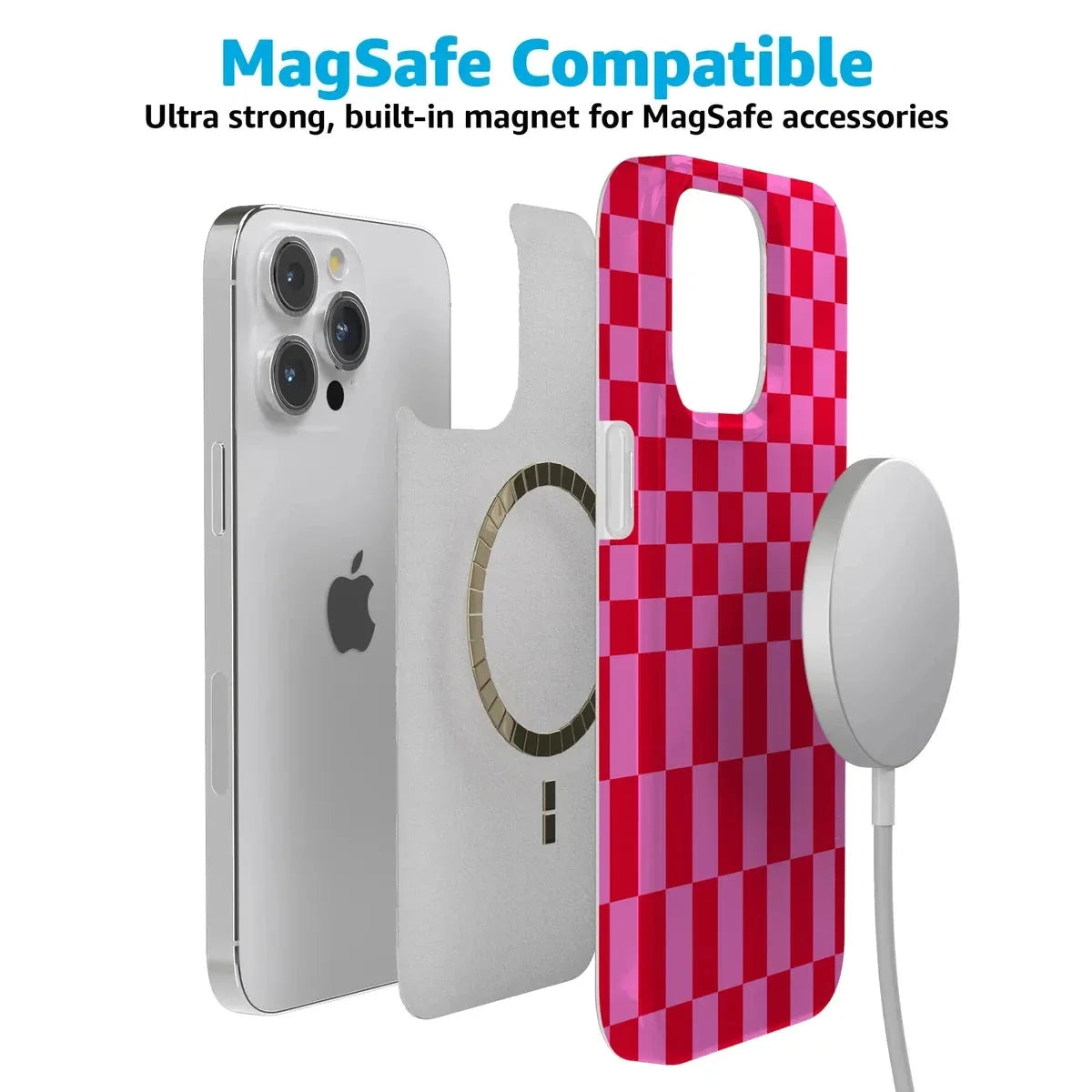 Vibe Check | Pink Checkerboard Case Phone Case Casetry