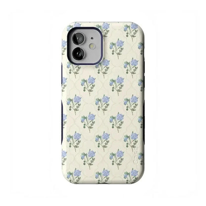 Vintage Garden | Blue Hydrangea Case iPhone Case get.casely Bold Flex + MagSafe® iPhone 12 Mini