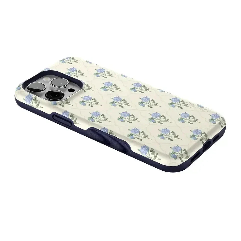 Vintage Garden | Blue Hydrangea Case iPhone Case get.casely