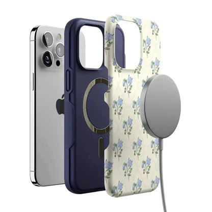 Vintage Garden | Blue Hydrangea Case iPhone Case get.casely