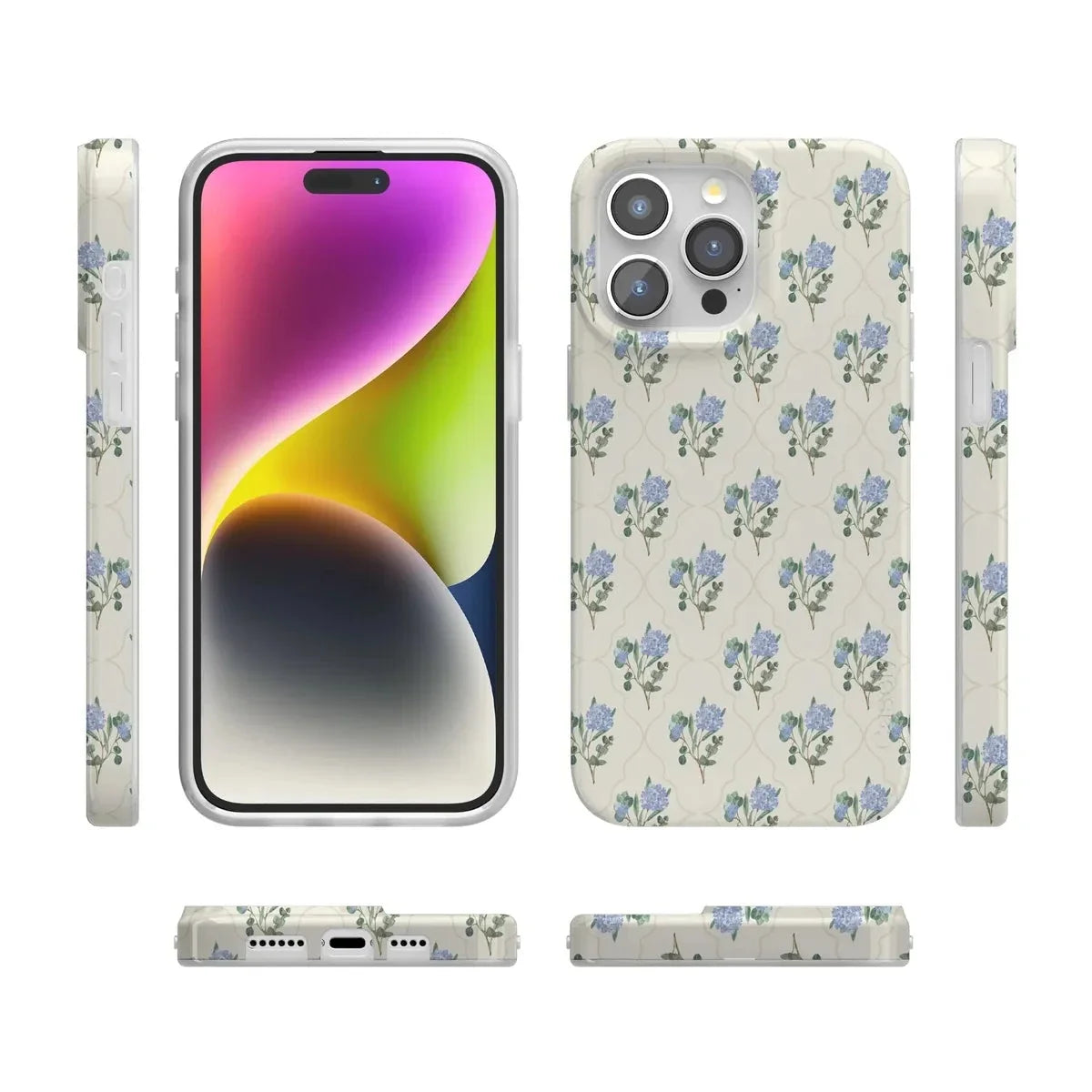 Vintage Garden | Blue Hydrangea Case iPhone Case get.casely