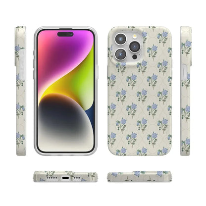 Vintage Garden | Blue Hydrangea Case iPhone Case get.casely