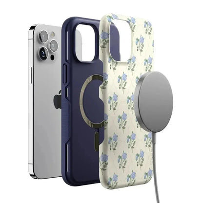 Vintage Garden | Blue Hydrangea Case iPhone Case get.casely