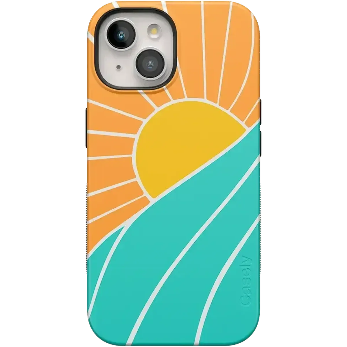 Waves & Rays | Sunshine Case iPhone Case get.casely Bold Flex + MagSafe® iPhone 15 Plus