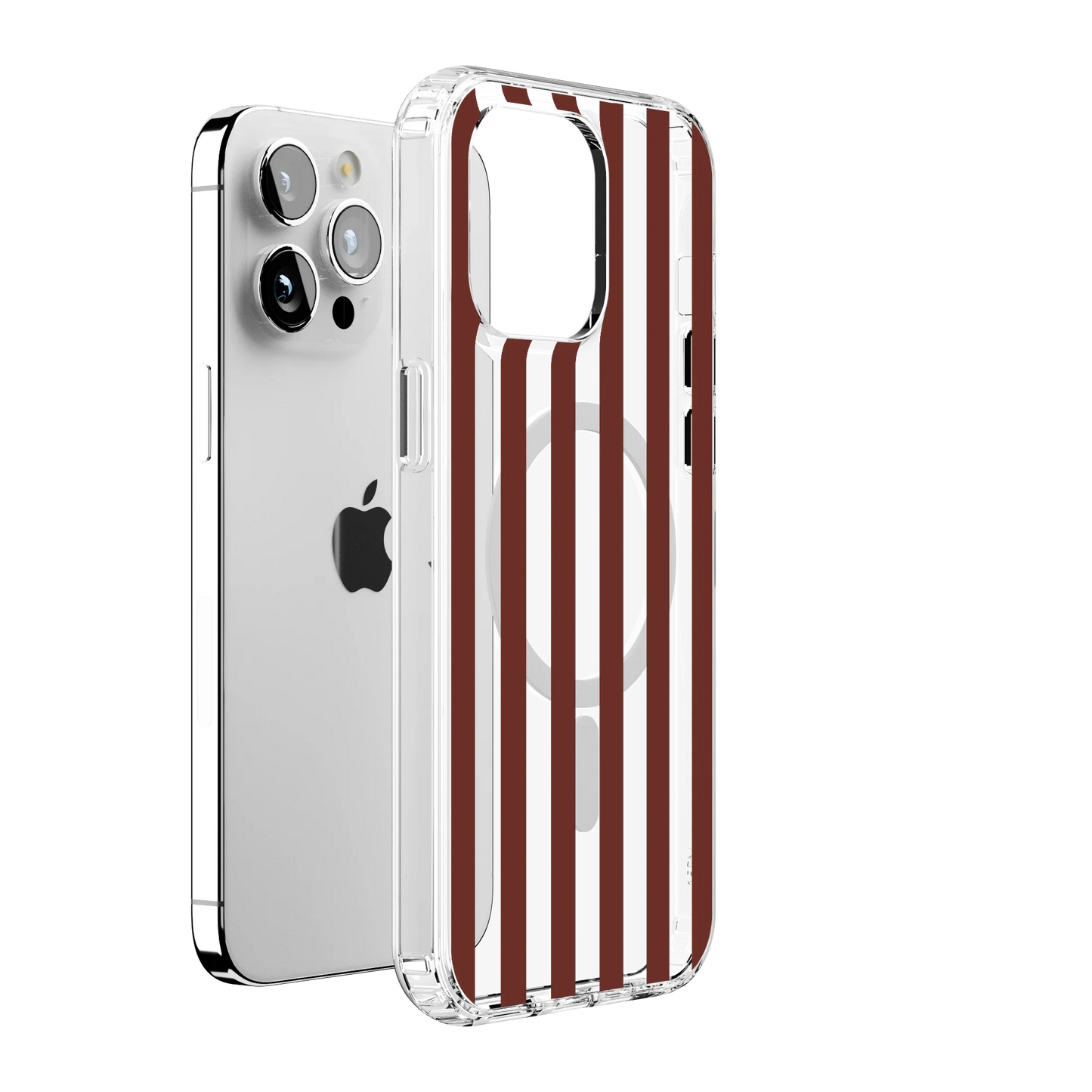 Sunday in Brooklyn | Burgundy Stripes Case
