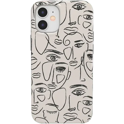 We're All Human | Minimal Face Art Case iPhone Case get.casely Classic iPhone 12