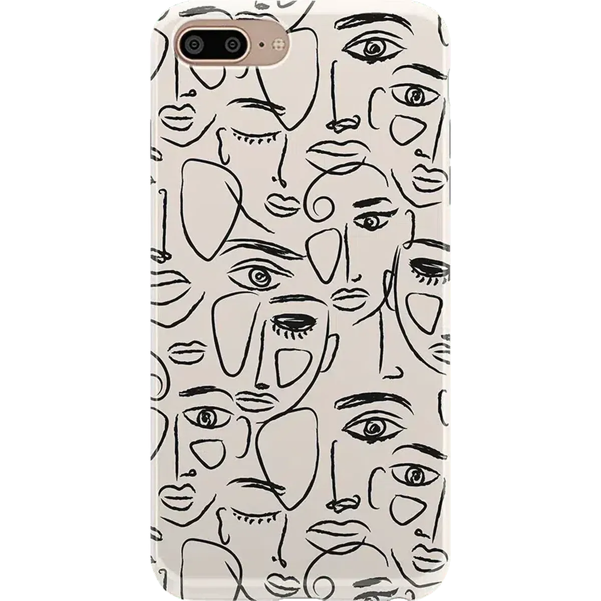 We're All Human | Minimal Face Art Case iPhone Case get.casely Classic iPhone 6/7/8 Plus