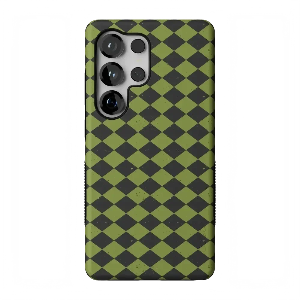 Wicked Hex | Green Checkered Case Phone Case get.casely Bold Flex + MagSafe® Galaxy S26 Ultra