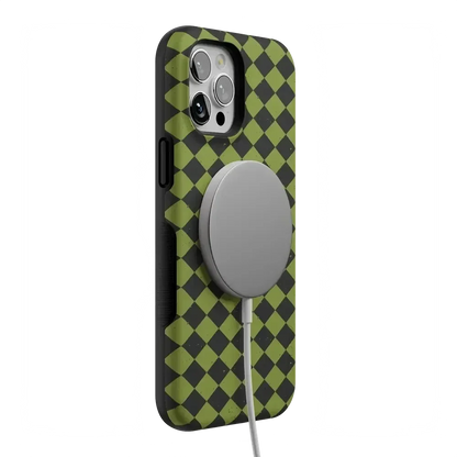 Wicked Hex | Green Checkered Case Phone Case get.casely