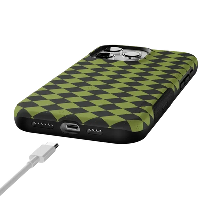 Wicked Hex | Green Checkered Case Phone Case get.casely