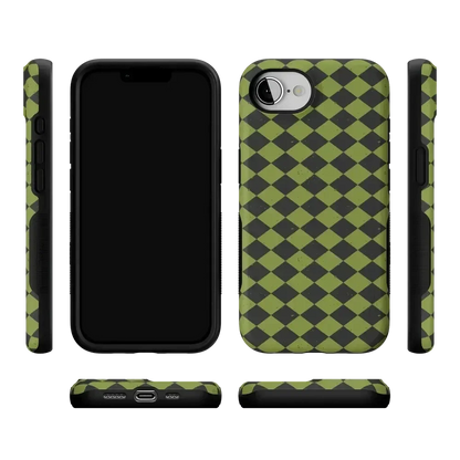 Wicked Hex | Green Checkered Case Phone Case get.casely