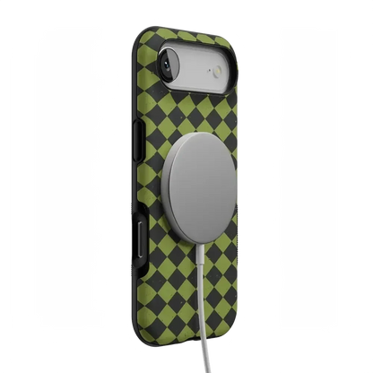 Wicked Hex | Green Checkered Case Phone Case get.casely