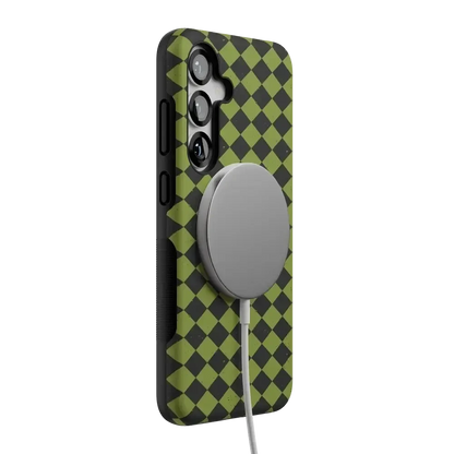 Wicked Hex | Green Checkered Case Phone Case get.casely