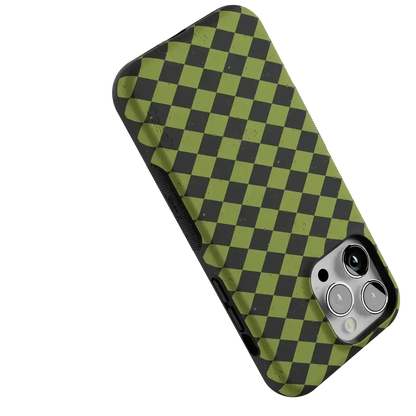 Wicked Hex | Green Checkered Case Phone Case get.casely