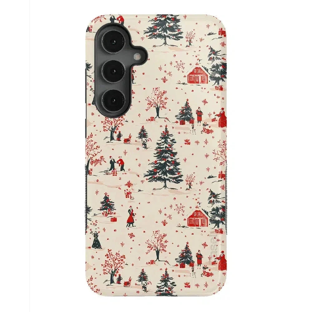 Winter Nostalgia | Vintage Holiday Case Phone Case Casetry Bold Flex + MagSafe® Galaxy S25 Plus