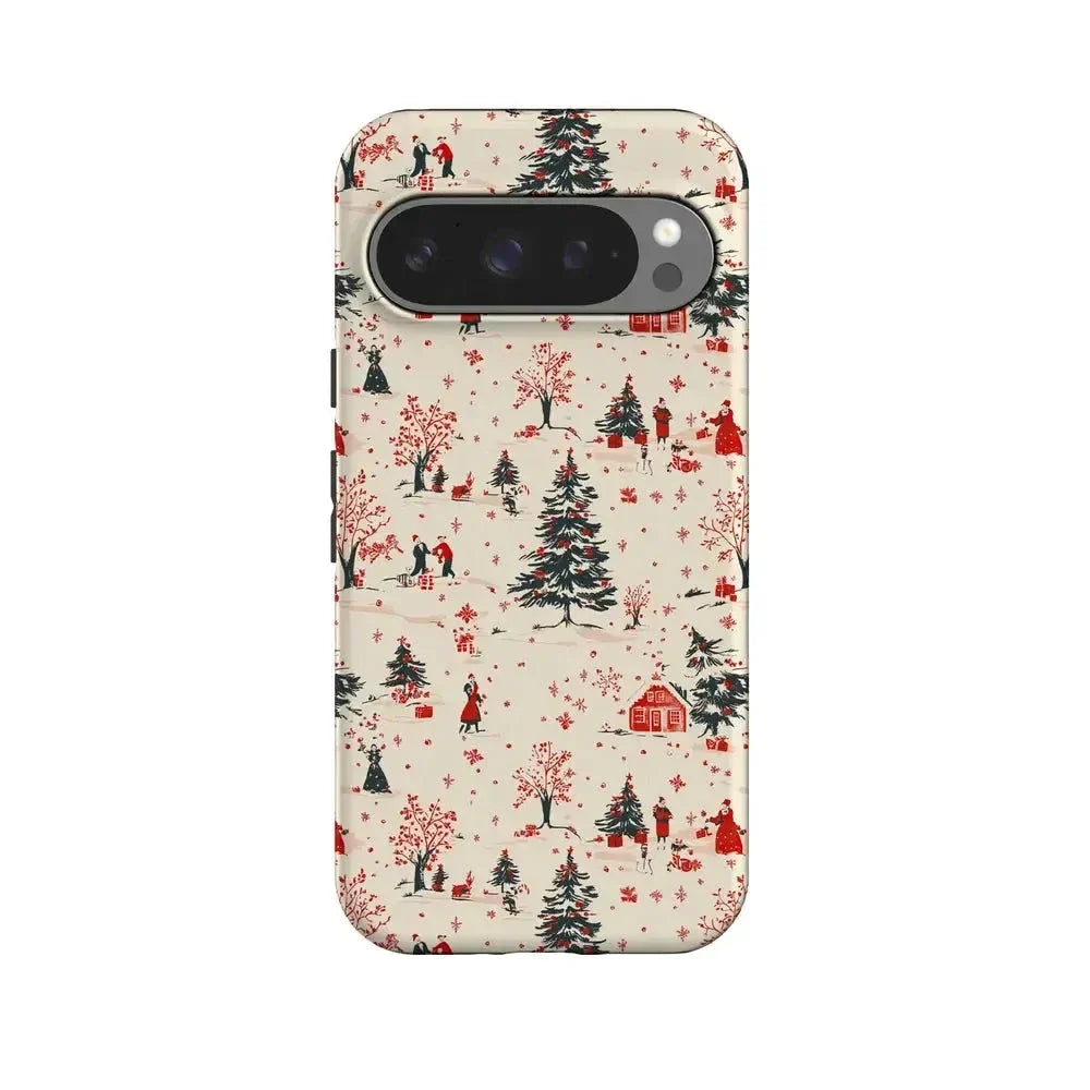 Winter Nostalgia | Vintage Holiday Case Phone Case Casetry Essential + MagSafe® Google Pixel 10 Pro