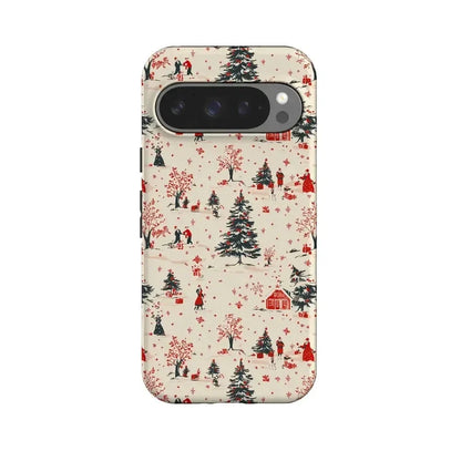 Winter Nostalgia | Vintage Holiday Case Phone Case Casetry Essential + MagSafe® Google Pixel 10 Pro