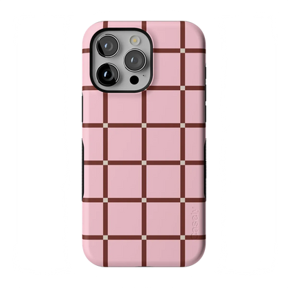 Uptown Gridlock | Pink Checkerboard Case