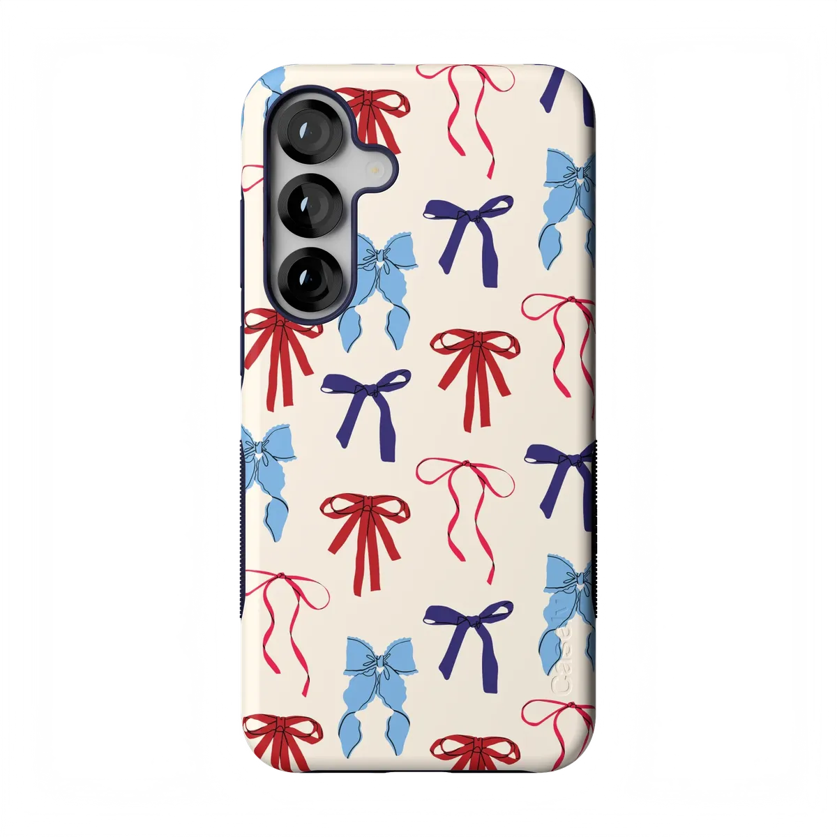 American Girlie | Red White & Blue Bows Case - Galaxy S25 Plus